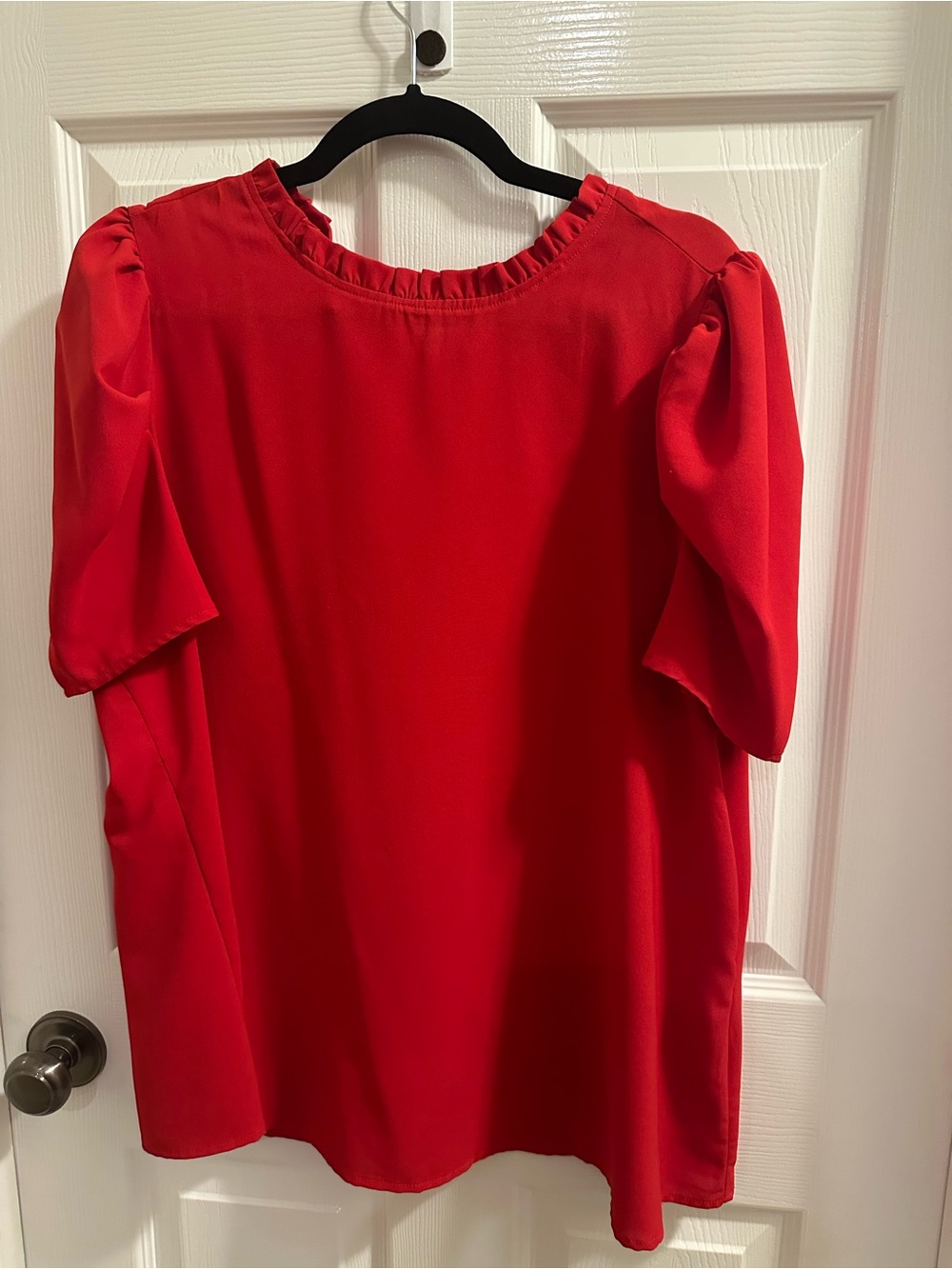 Savanna Jane Red Puff Sleeve Blouse